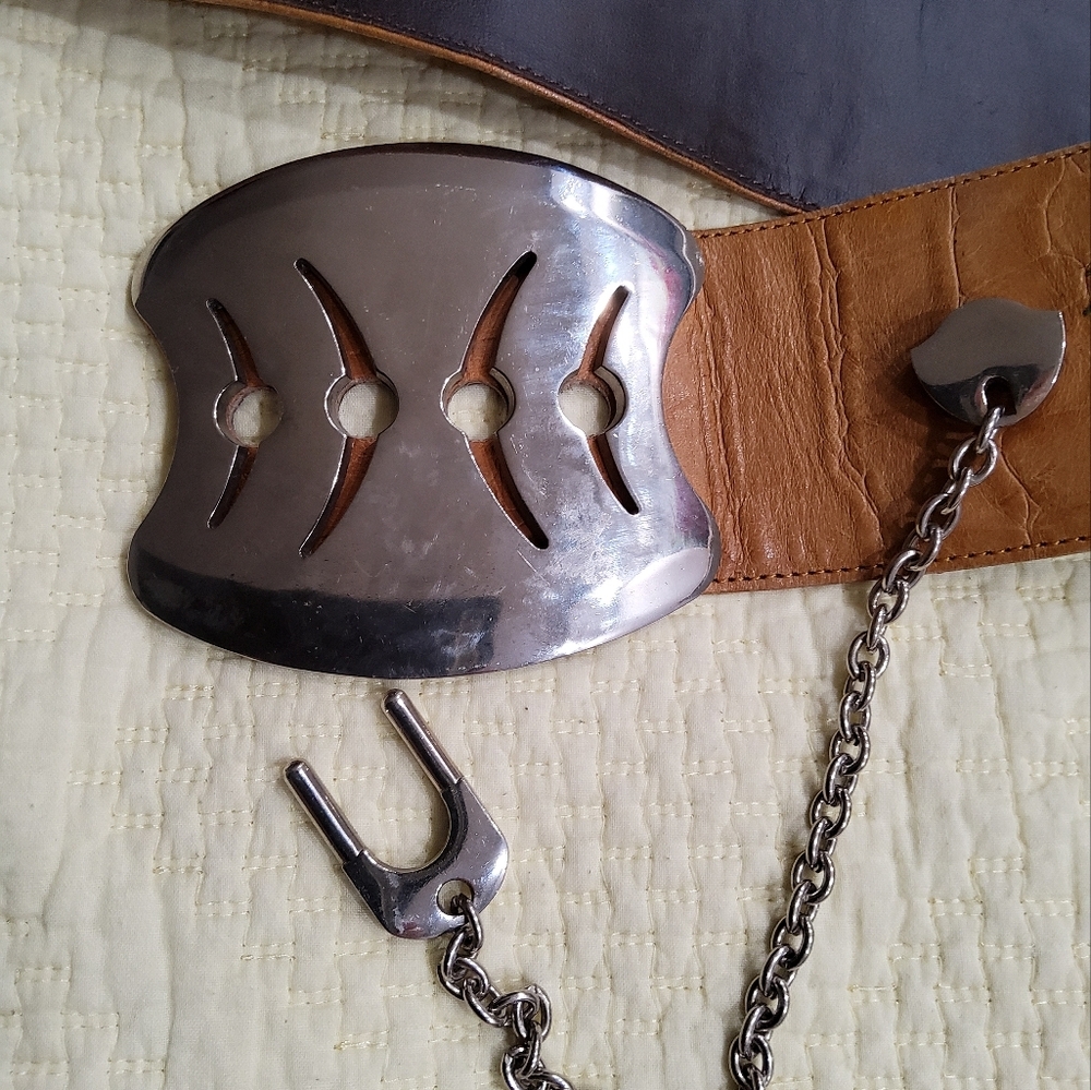 Cuir Veritable Made in France Equestrian Belt Size M - Picture 10 of 11